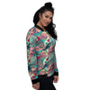 Tennis Retro Print Pattern Women's Bomber Jacket-grizzshop