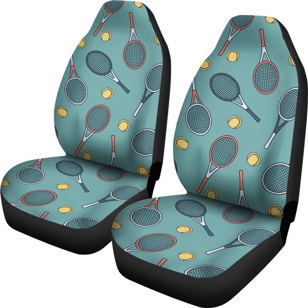 Tennis Print Pattern Universal Fit Car Seat Covers-grizzshop