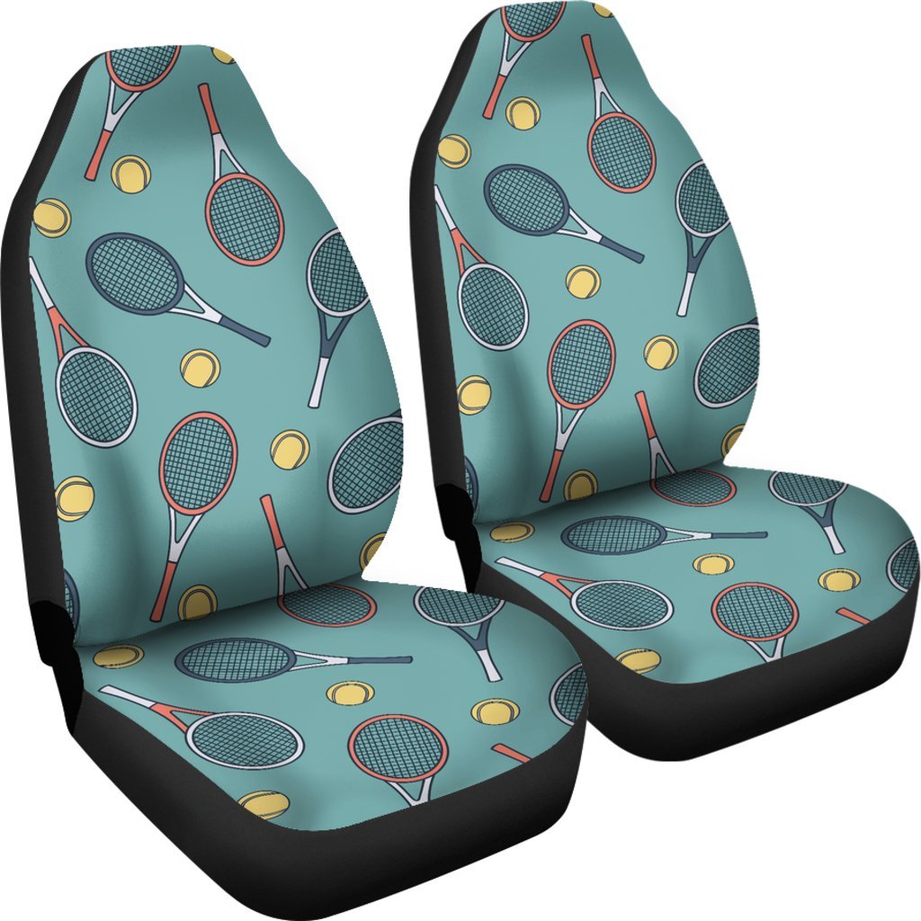 Tennis Print Pattern Universal Fit Car Seat Covers-grizzshop