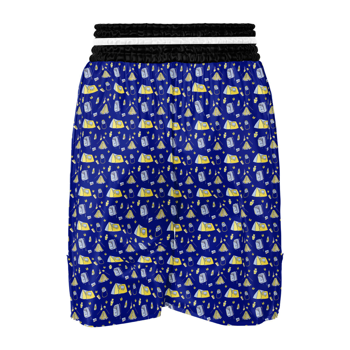 Tent Camping Print Pattern Boxing Shorts-grizzshop