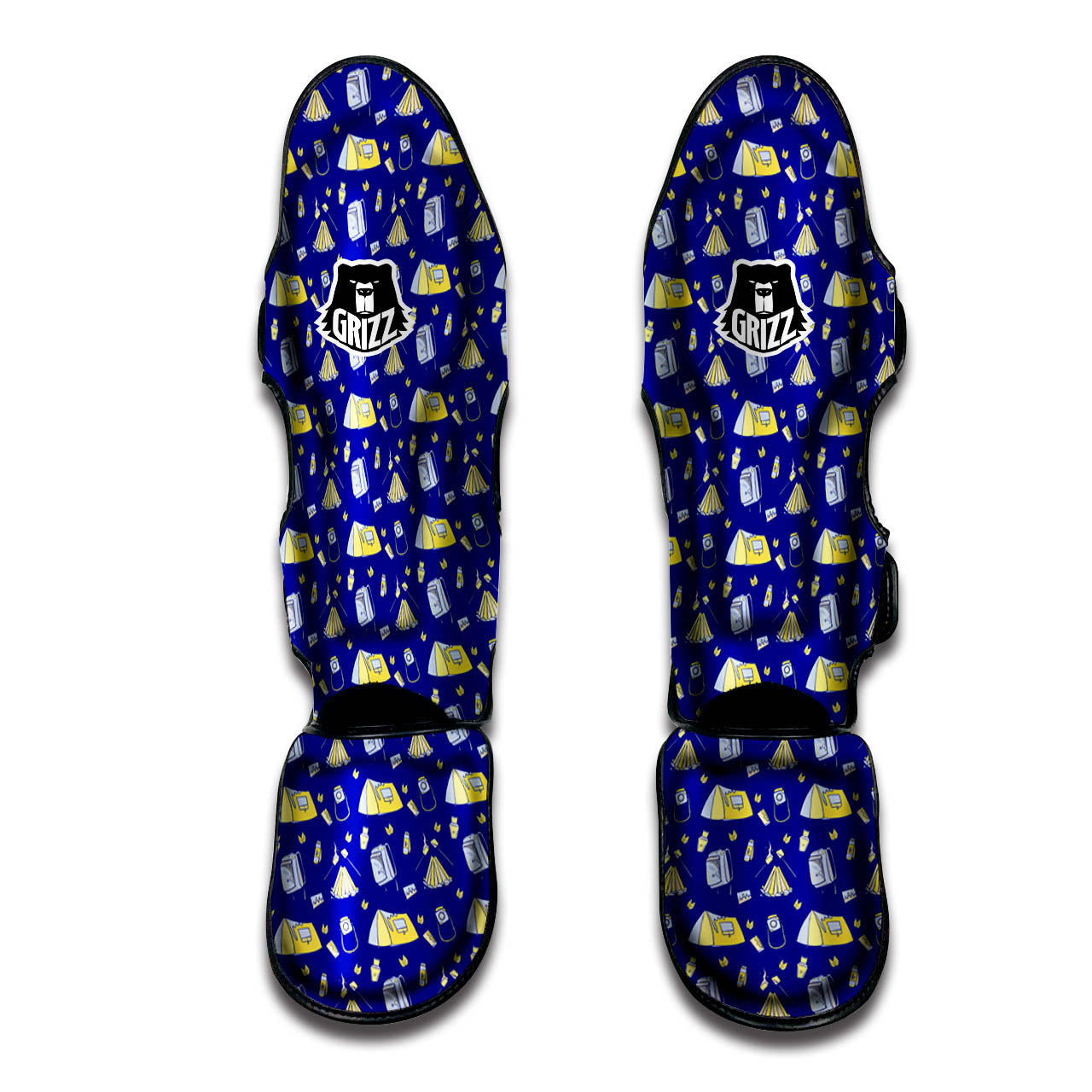 Tent Camping Print Pattern Muay Thai Shin Guards-grizzshop