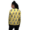 Terrier Boston Yellow Print Pattern Women's Bomber Jacket-grizzshop