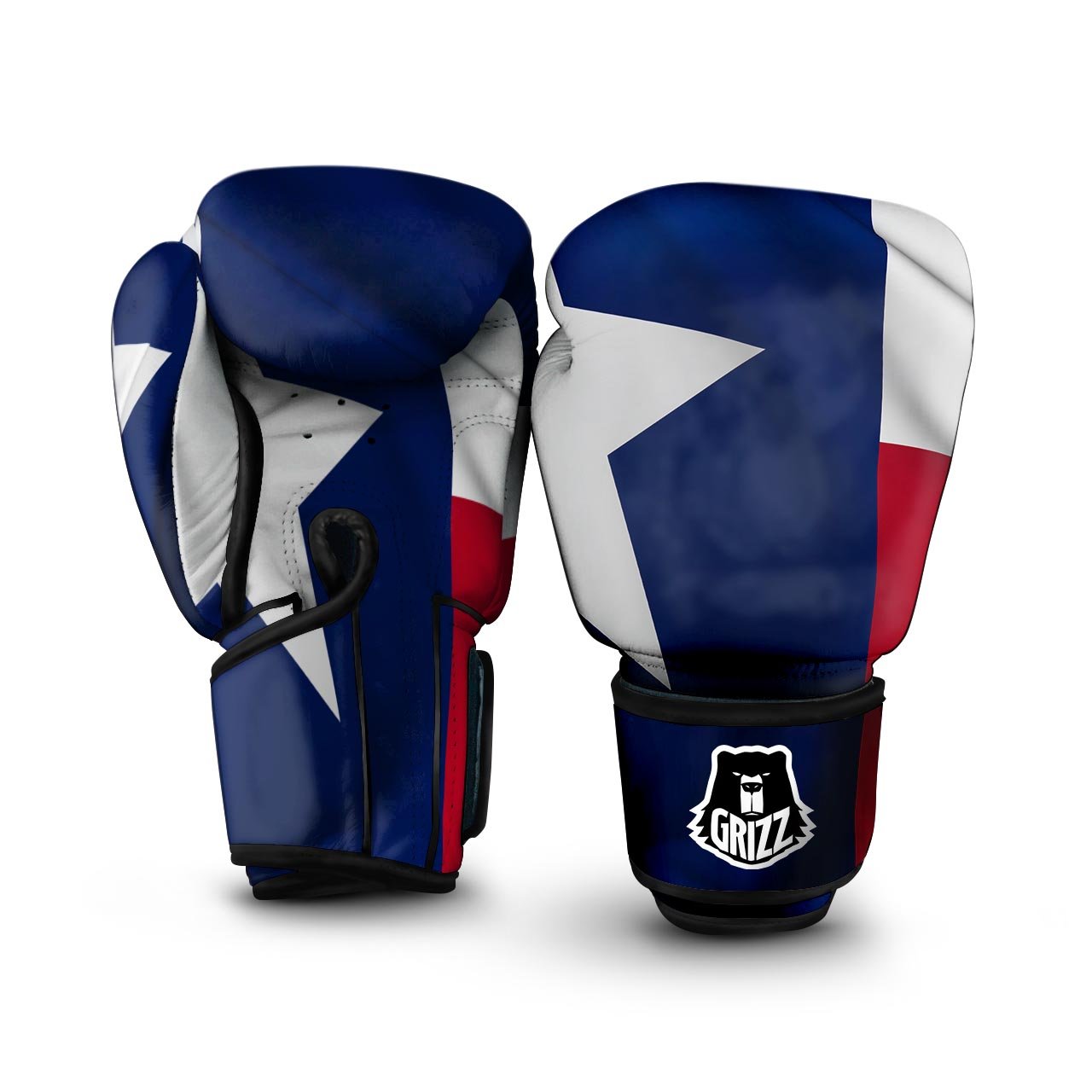 Texas Flag Print Boxing Gloves-grizzshop