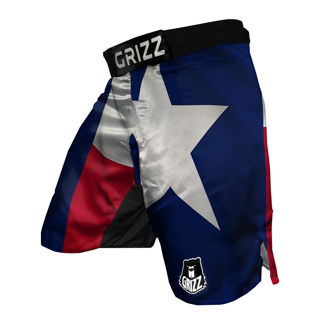 Texas Flag Print MMA Shorts-grizzshop