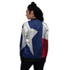 Texas Flag Print Women's Bomber Jacket-grizzshop