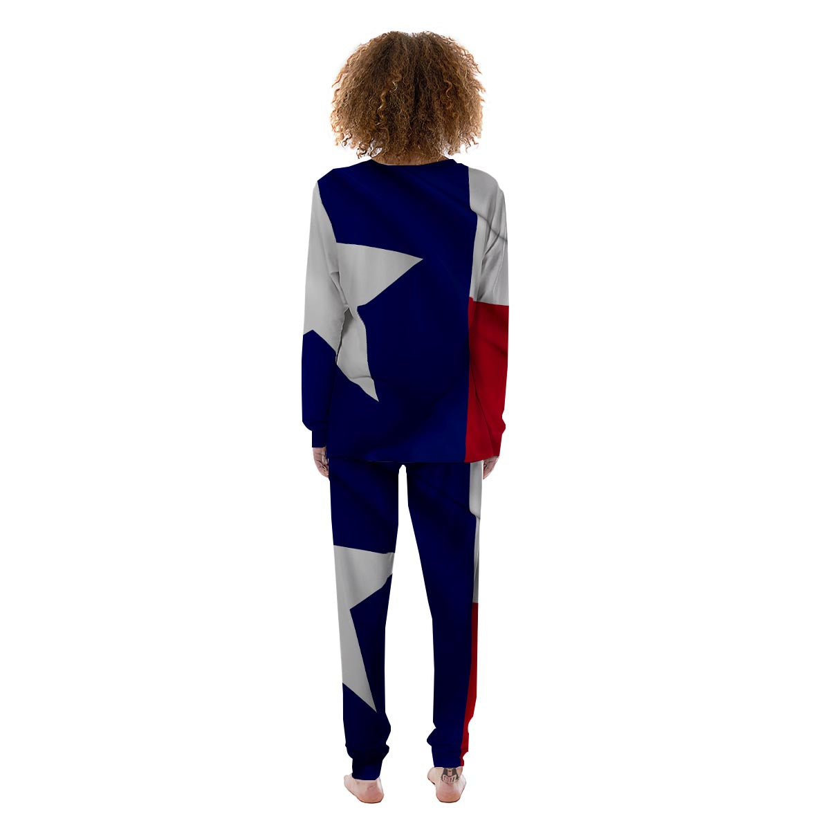 Texas Flag Print Women's Pajamas-grizzshop