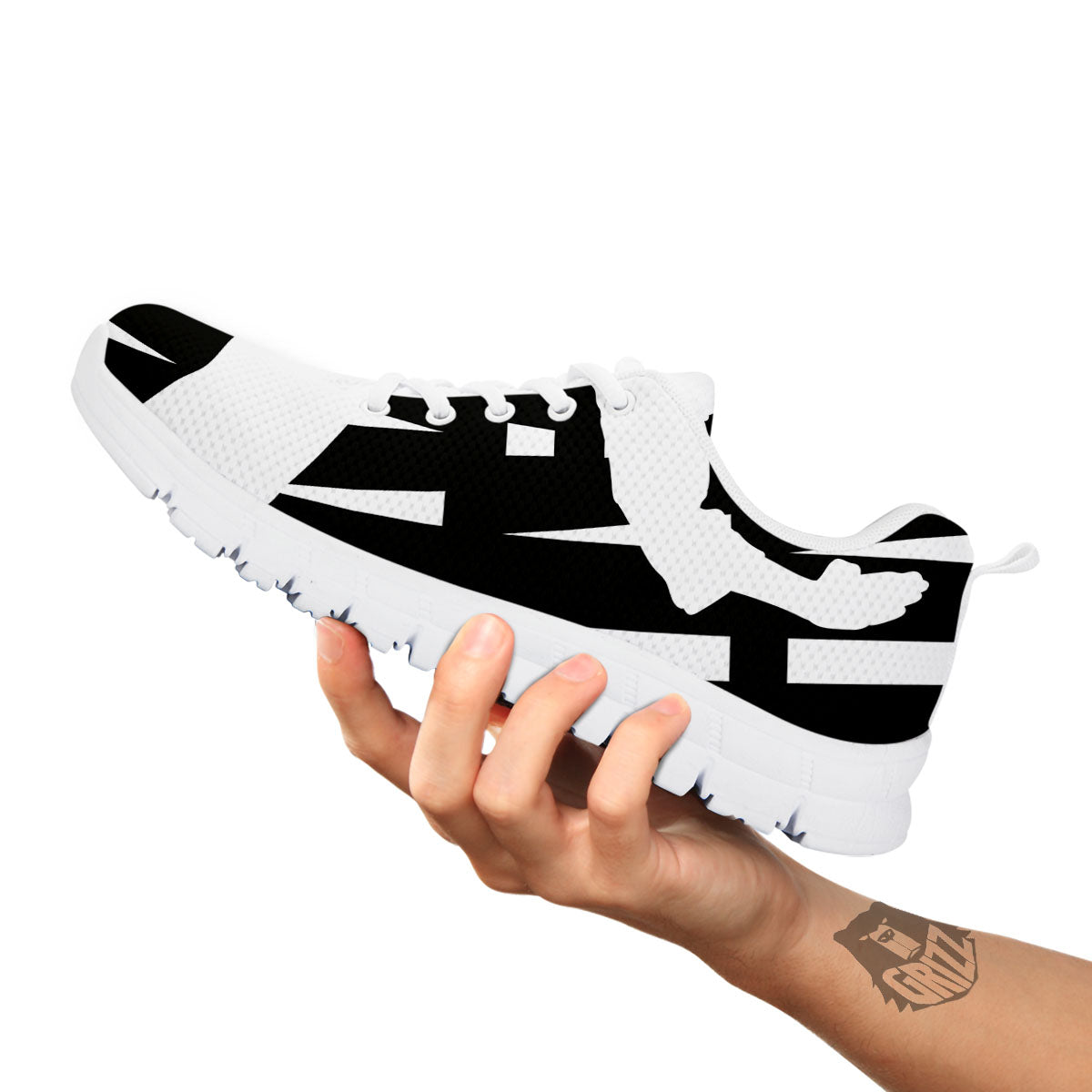 Text Karate Print White Sneaker-grizzshop