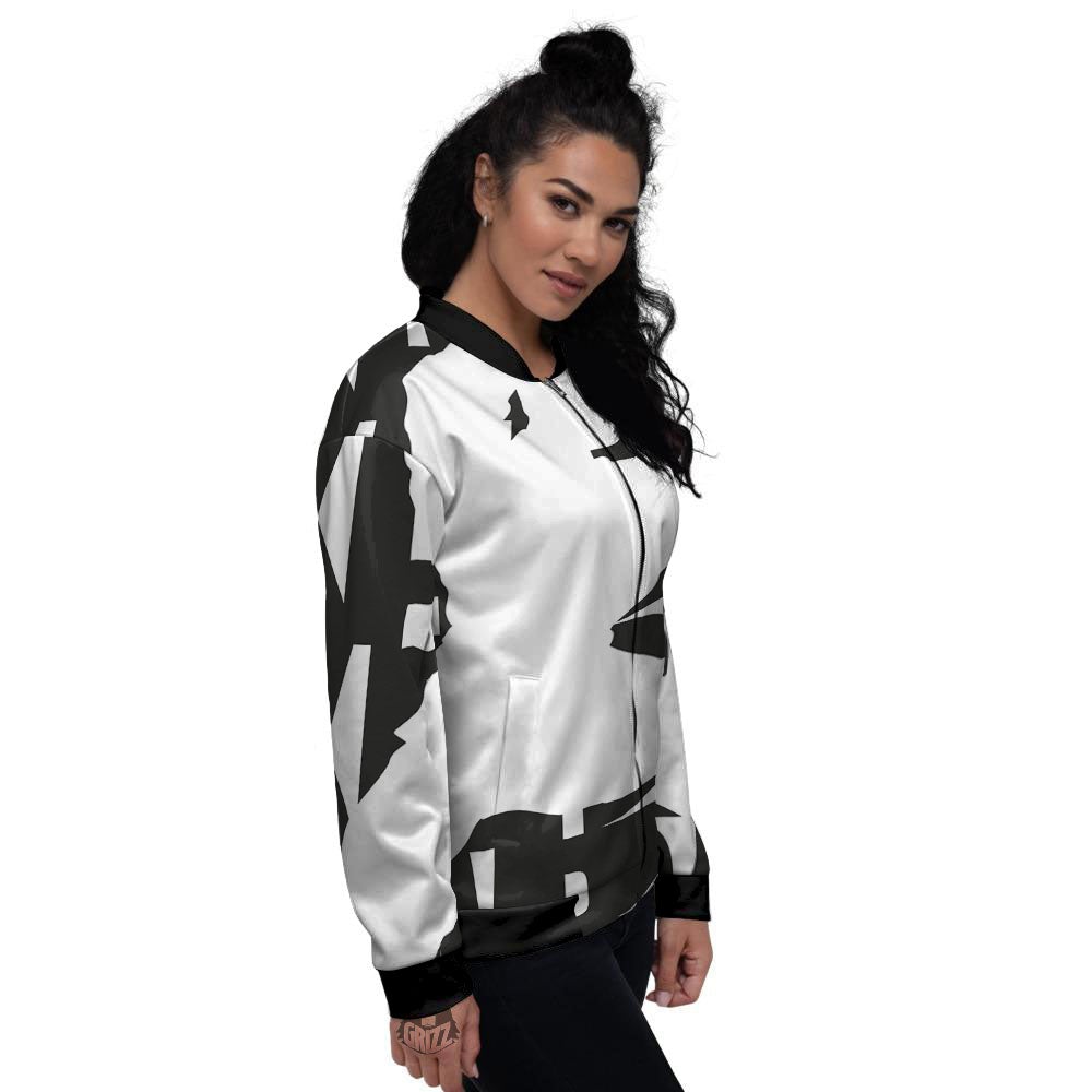 Text Karate Print Women's Bomber Jacket-grizzshop