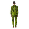 Texture Cannabis Print Men's Pajamas-grizzshop