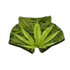 Texture Cannabis Print Muay Thai Boxing Shorts-grizzshop