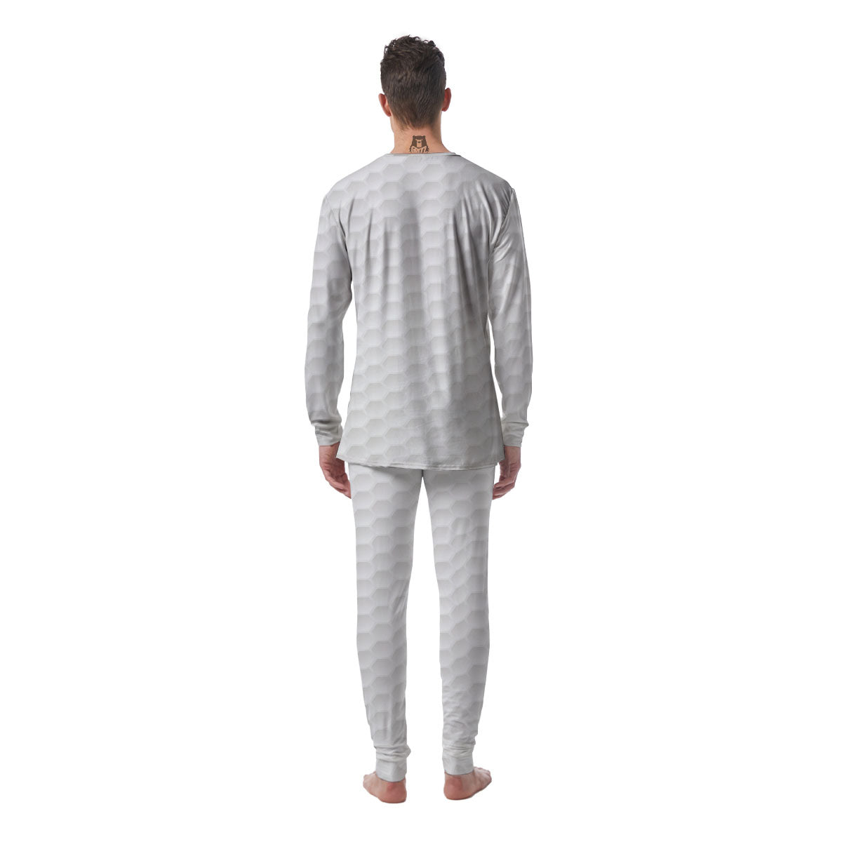 Texture Golf Ball Print Men's Pajamas-grizzshop