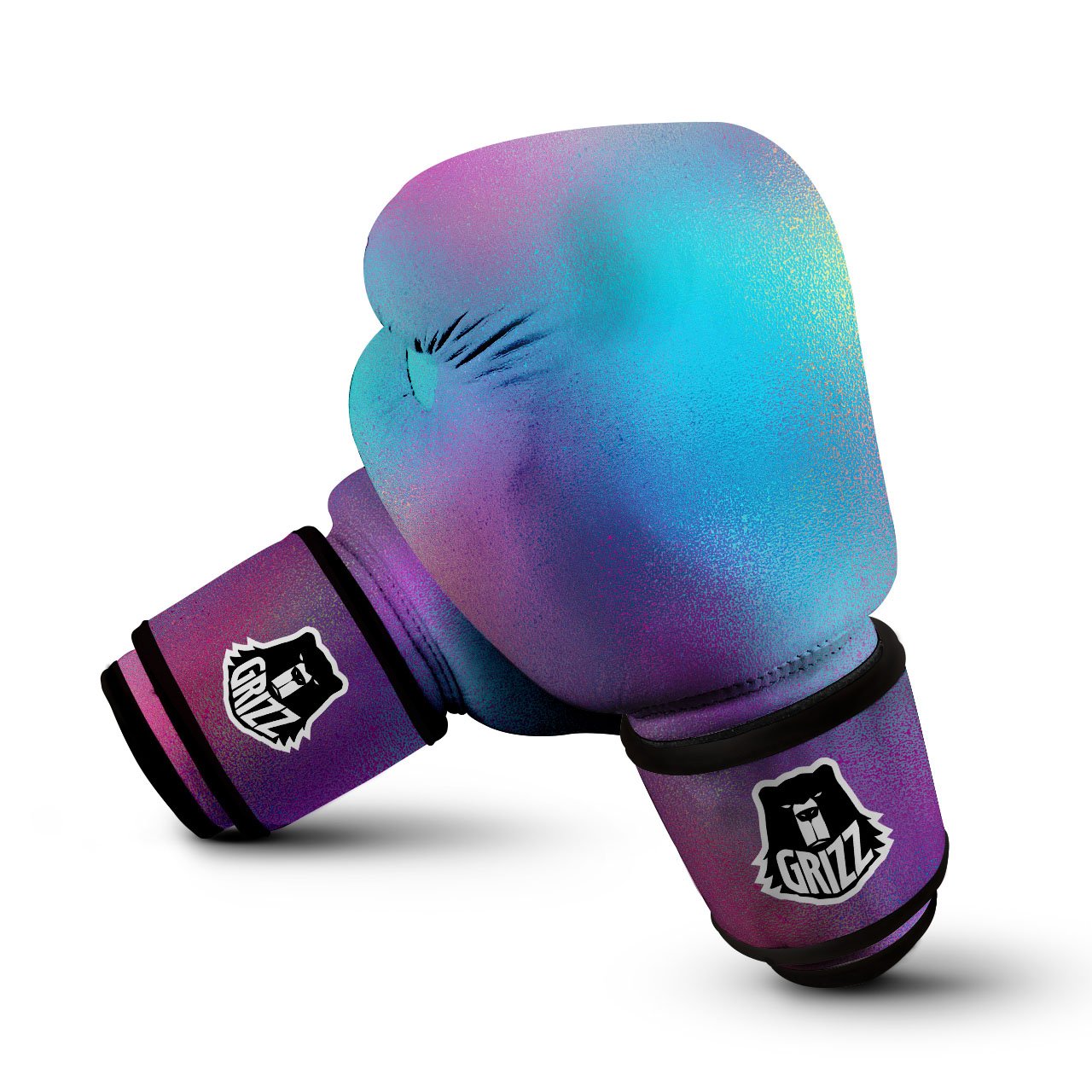 Texture Holographic Print Boxing Gloves-grizzshop