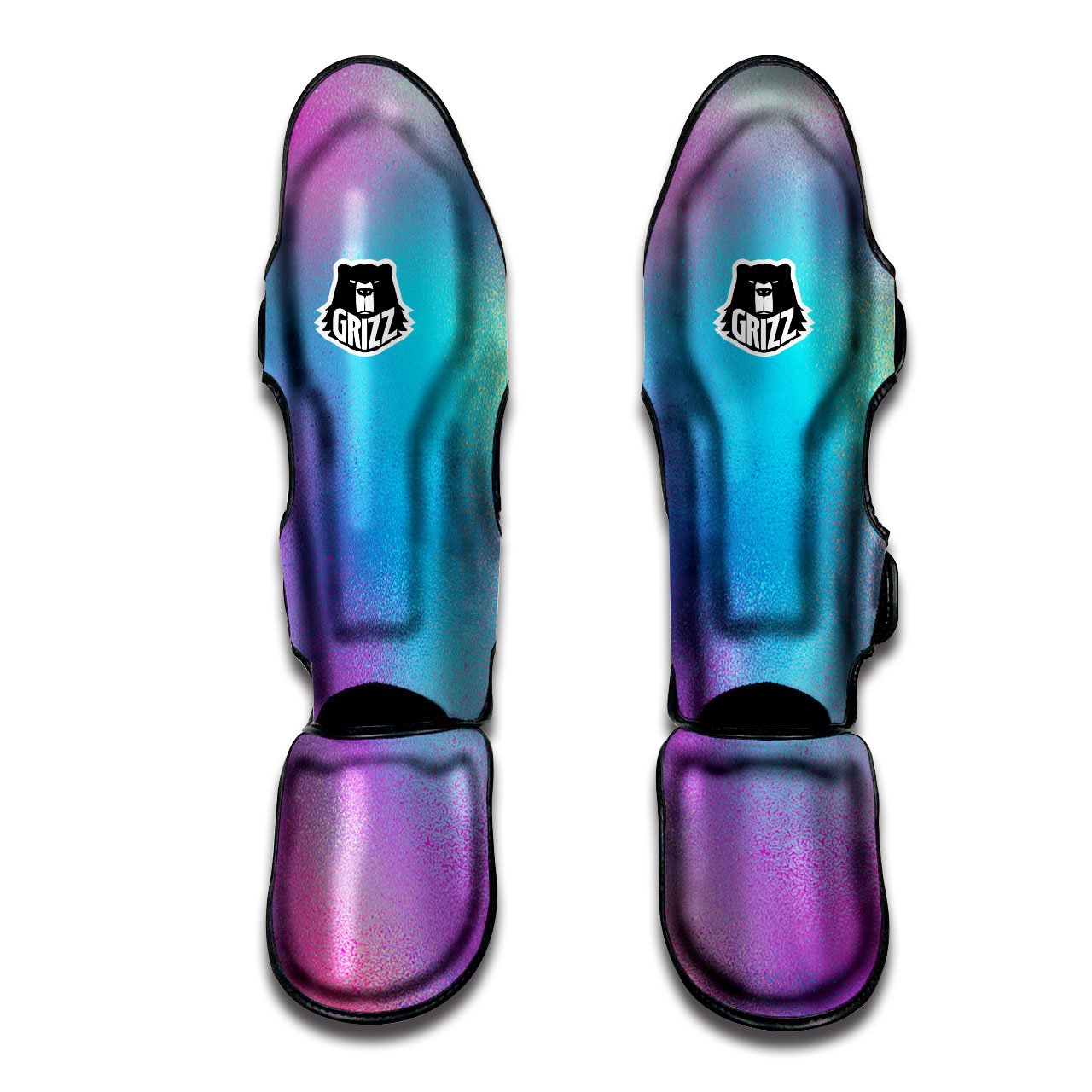 Texture Holographic Print Muay Thai Shin Guards-grizzshop