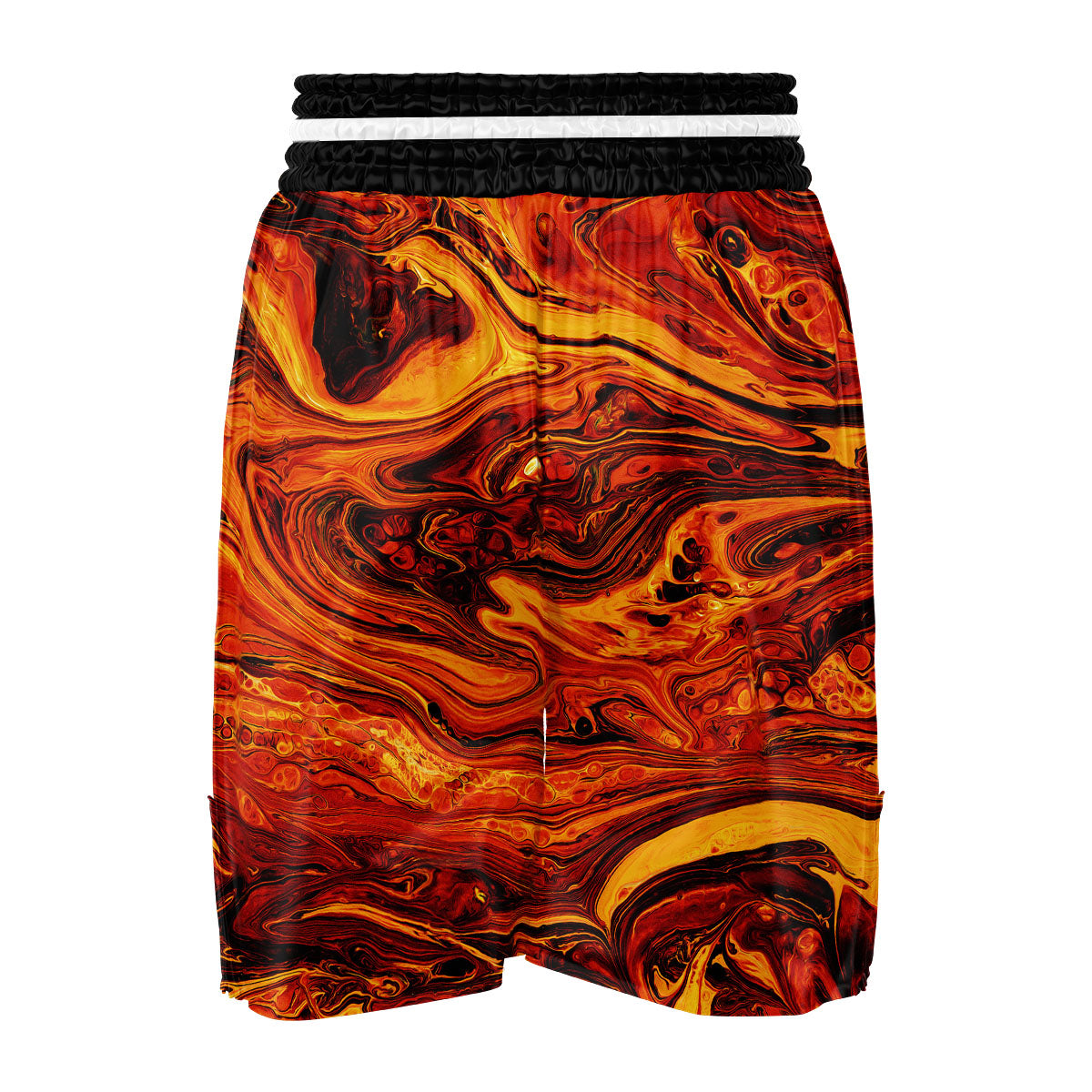 Texture Lava Print Boxing Shorts-grizzshop