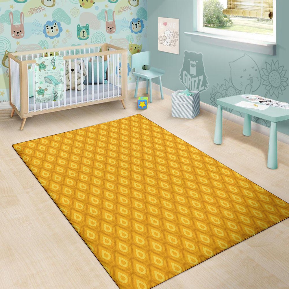 Texture Pineapple Print Pattern Floor Mat-grizzshop