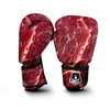 Texture Red Meat Print Boxing Gloves-grizzshop