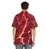 Texture Red Meat Print Men's Hawaiian Shirt-grizzshop