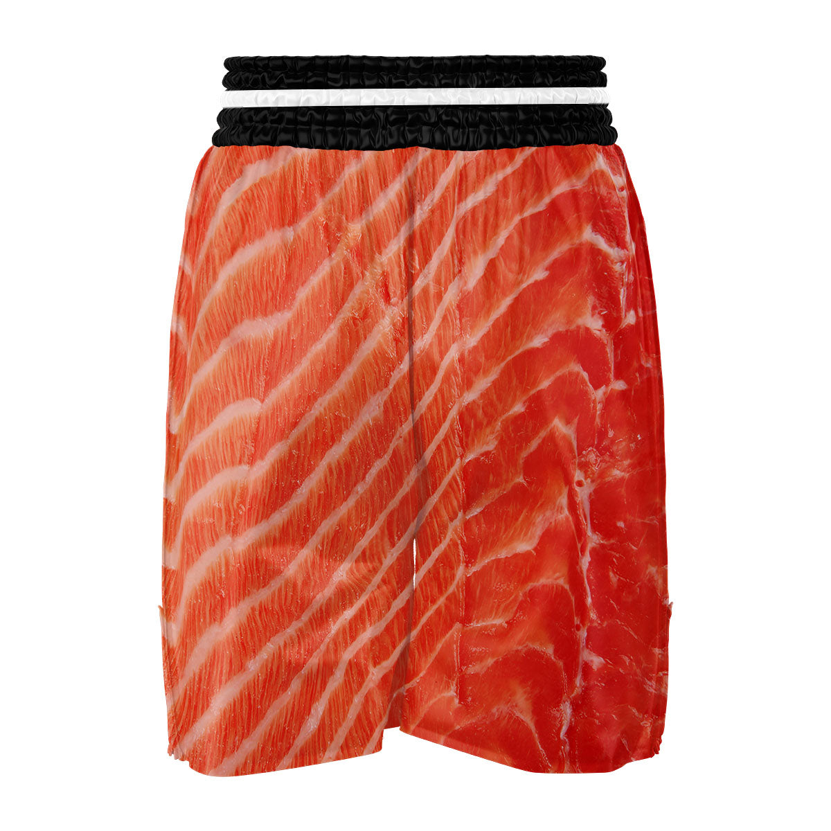 Texture Salmon Print Boxing Shorts-grizzshop