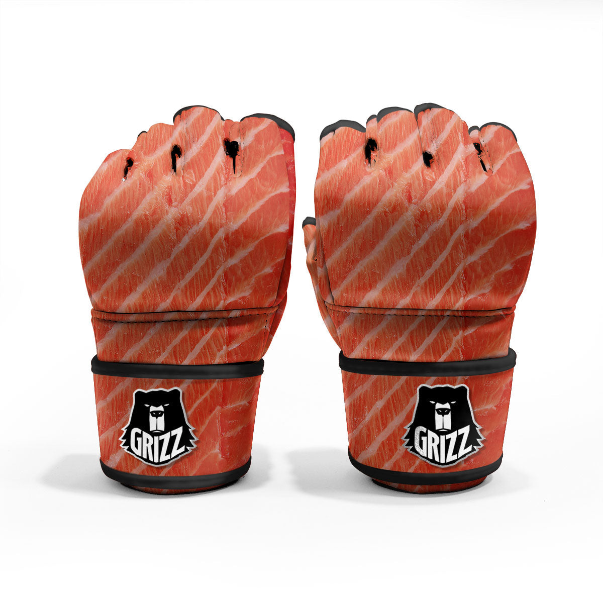 Texture Salmon Print MMA Gloves-grizzshop