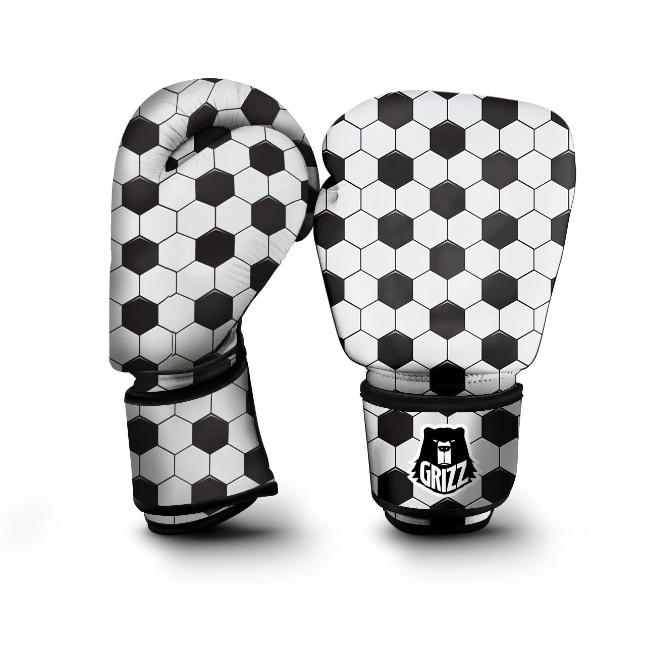 Texture Soccer Ball Print Pattern Boxing Gloves-grizzshop
