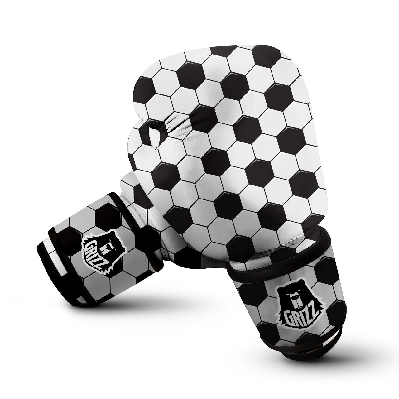 Texture Soccer Ball Print Pattern Boxing Gloves-grizzshop