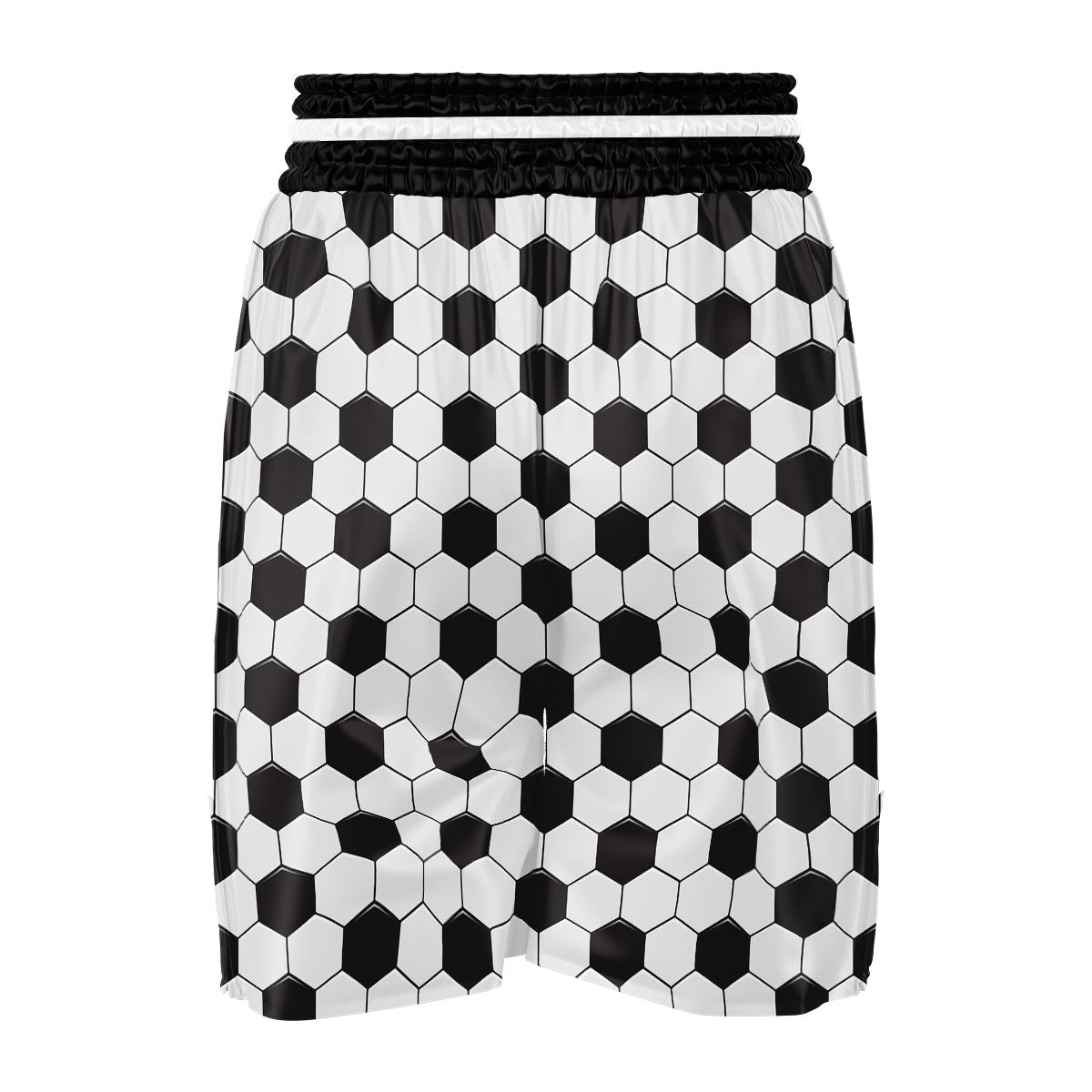 Texture Soccer Ball Print Pattern Boxing Shorts-grizzshop
