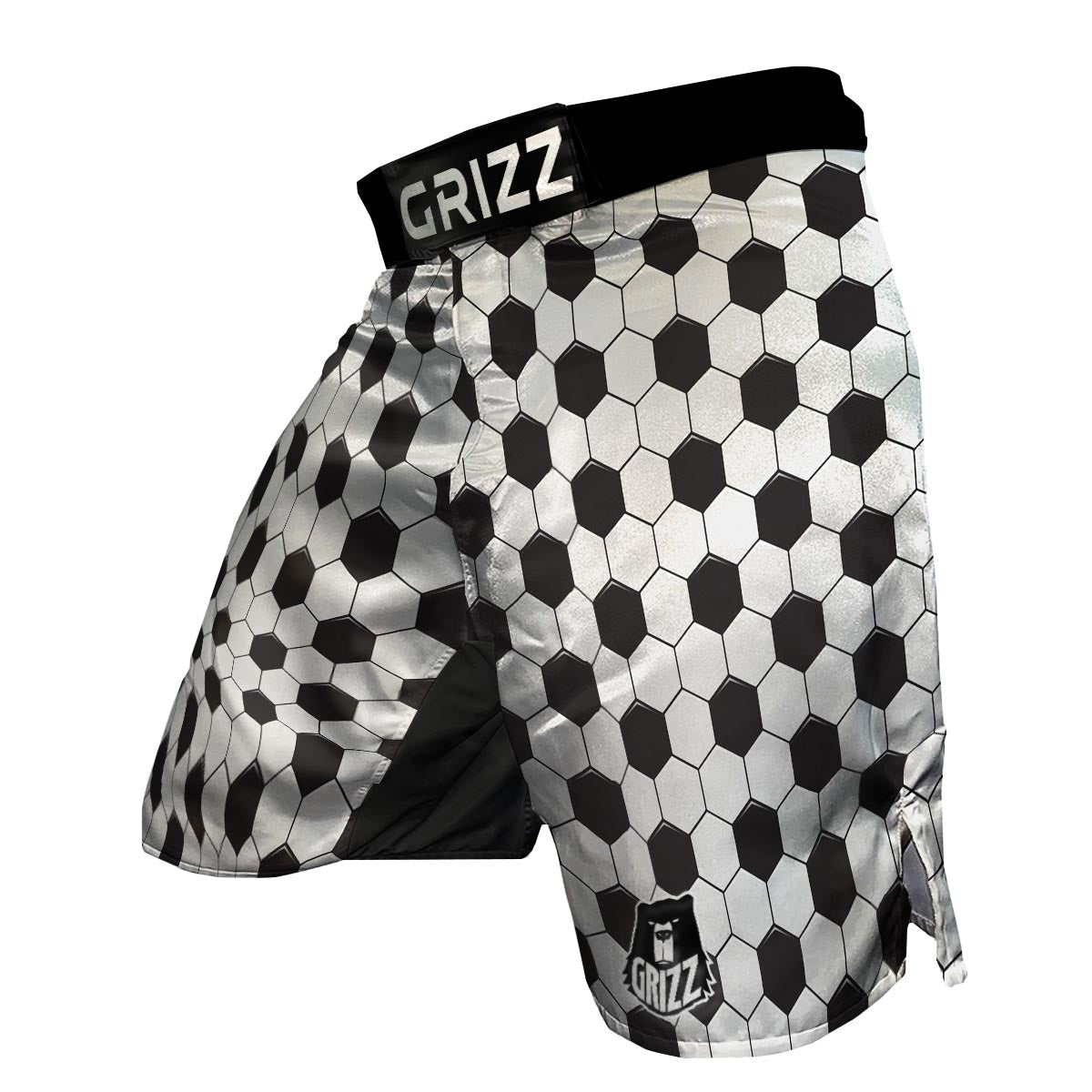 Texture Soccer Ball Print Pattern MMA Shorts-grizzshop