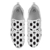 Texture Soccer Ball Print Pattern White Athletic Shoes-grizzshop