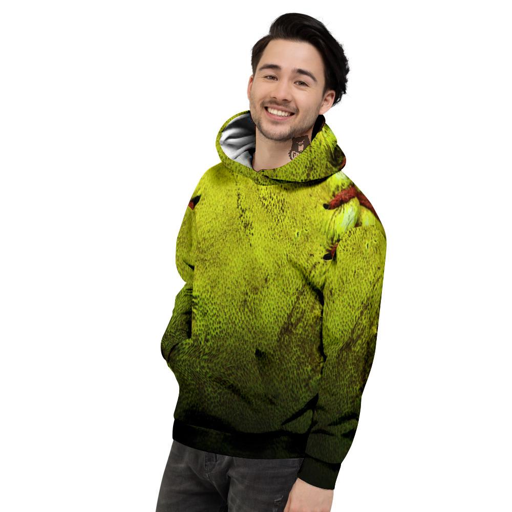 Texture Softball Ball Print Men's Hoodie-grizzshop