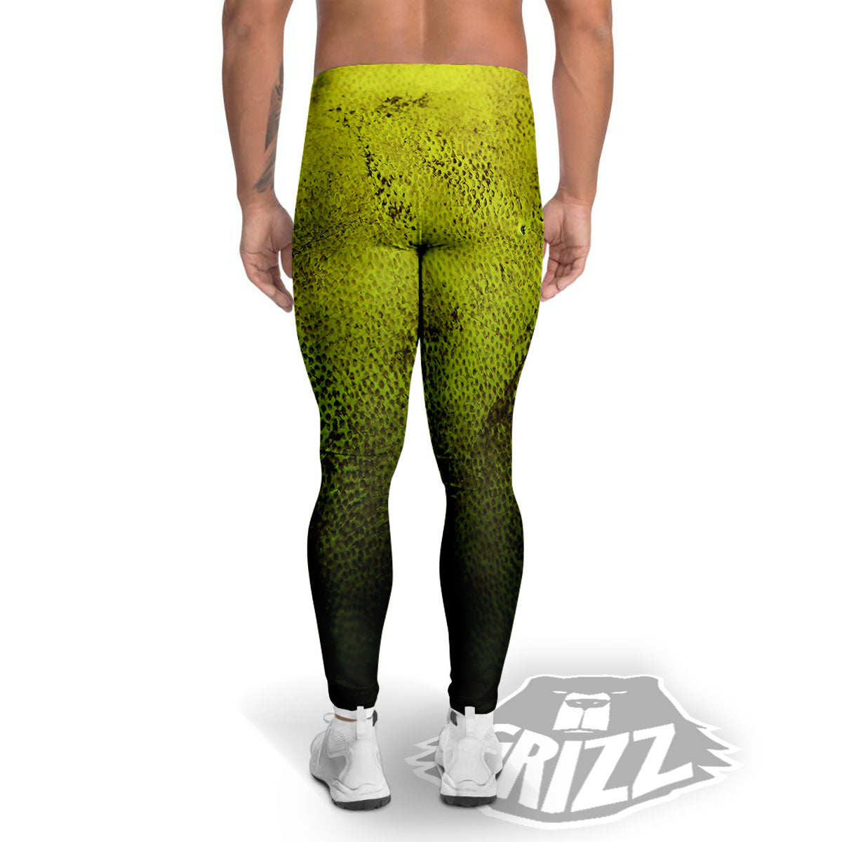 Texture Softball Ball Print Men's Leggings-grizzshop