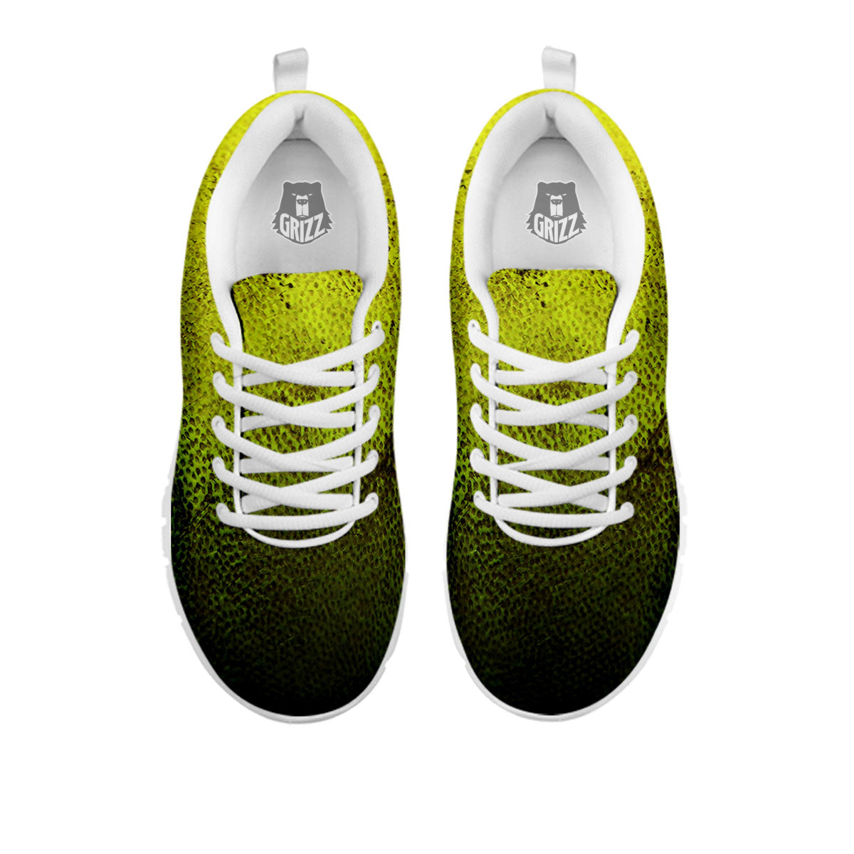 Texture Softball Ball Print White Sneaker-grizzshop