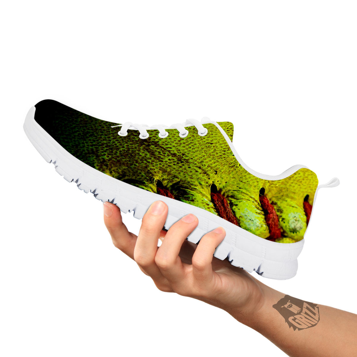 Texture Softball Ball Print White Sneaker-grizzshop