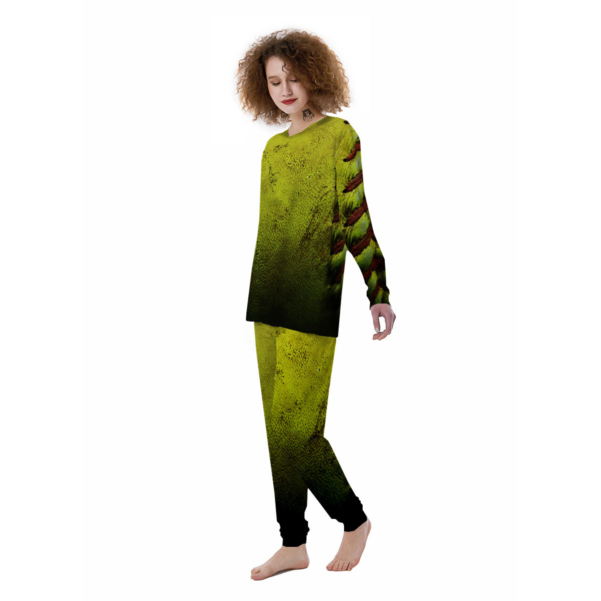 Texture Softball Ball Print Women's Pajamas-grizzshop