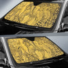 Thai Golden Elephant Print Car Sun Shade-grizzshop