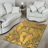 Thai Golden Elephant Print Floor Mat-grizzshop