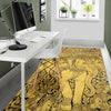 Thai Golden Elephant Print Floor Mat-grizzshop