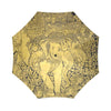 Thai Golden Elephant Print Foldable Umbrella-grizzshop