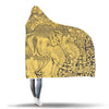 Thai Golden Elephant Print Hooded Blanket-grizzshop