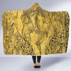 Thai Golden Elephant Print Hooded Blanket-grizzshop