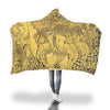 Thai Golden Elephant Print Hooded Blanket-grizzshop