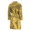 Thai Golden Elephant Print Men Long Robe-grizzshop