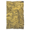 Thai Golden Elephant Print Throw Blanket-grizzshop