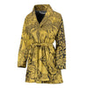 Thai Golden Elephant Print Women Long Robe-grizzshop