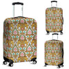 Thai Lotus Elephant Print Luggage Cover Protector-grizzshop