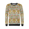 Thai Lotus Elephant Print Women Crewneck Sweatshirt-grizzshop