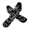 Thai Tattoo White And Black Print Muay Thai Shin Guards-grizzshop