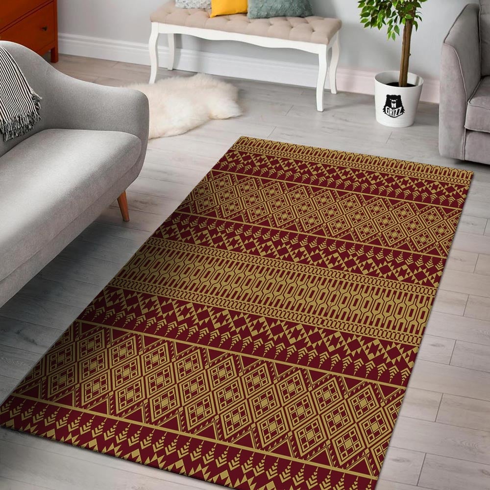 Thai Traditional Print Pattern Floor Mat-grizzshop