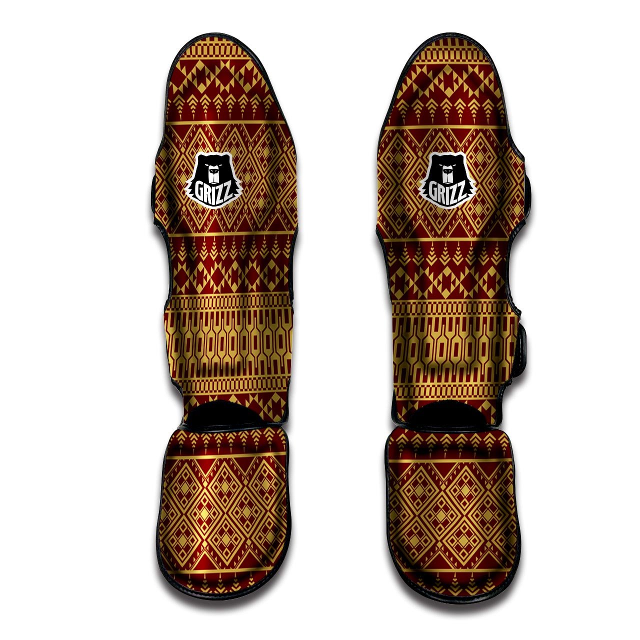 Thai Traditional Print Pattern Muay Thai Shin Guards-grizzshop