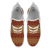 Thai Traditional Print Pattern White Athletic Shoes-grizzshop