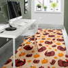 Thankgiving Turkey Pattern Print Floor Mat-grizzshop